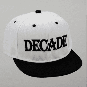 White/Black Decade of Early Hardcore Snapback Cap