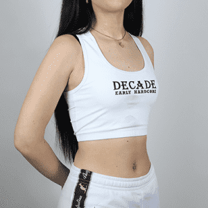 Decade Sport Top White Early Hardcore - Wit